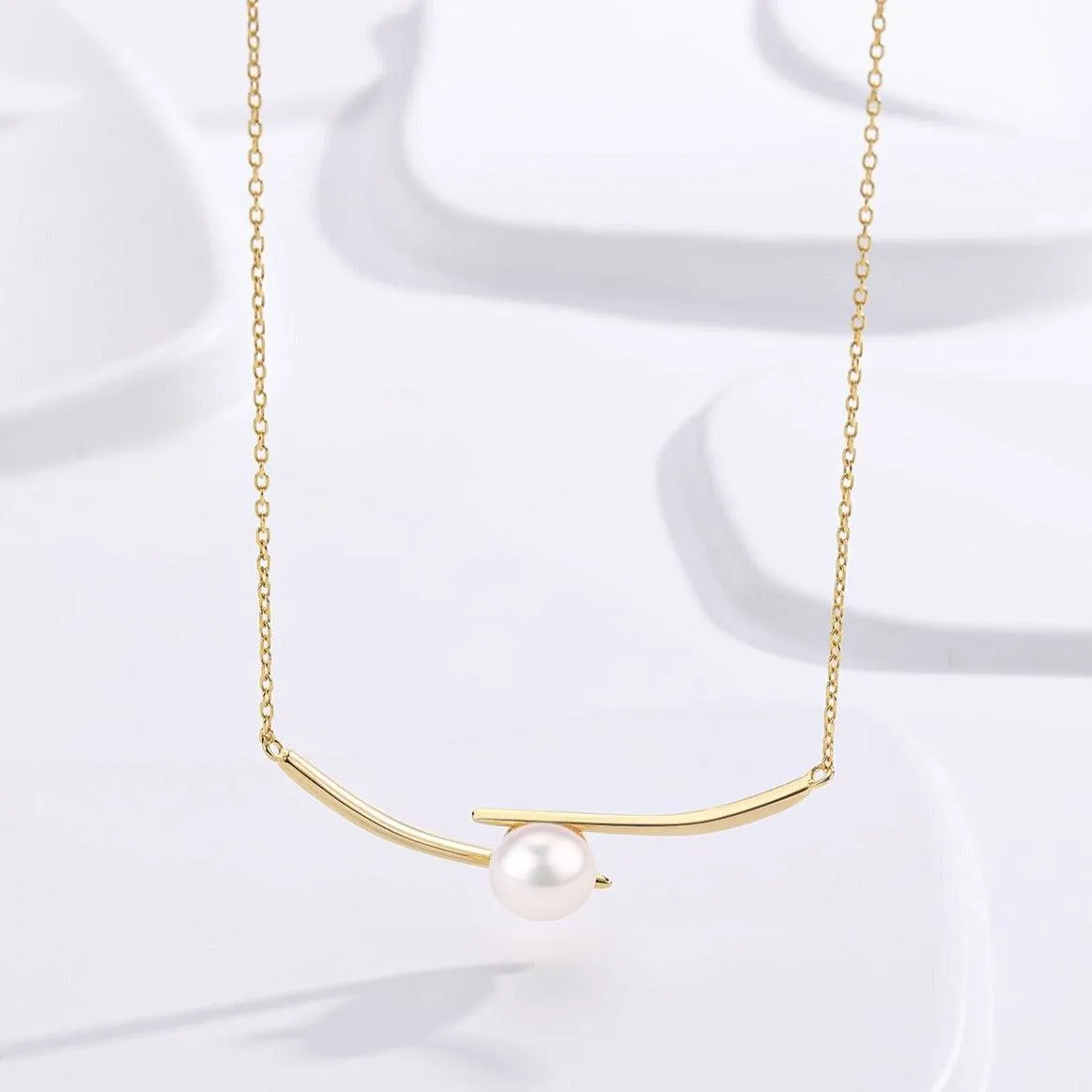 8-9mm Pearl Smile Necklace