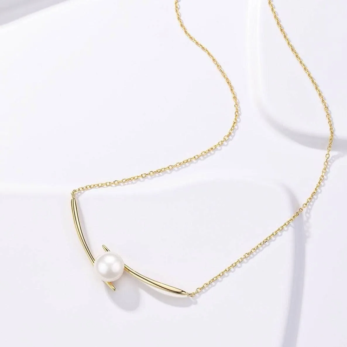 8-9mm Pearl Smile Necklace