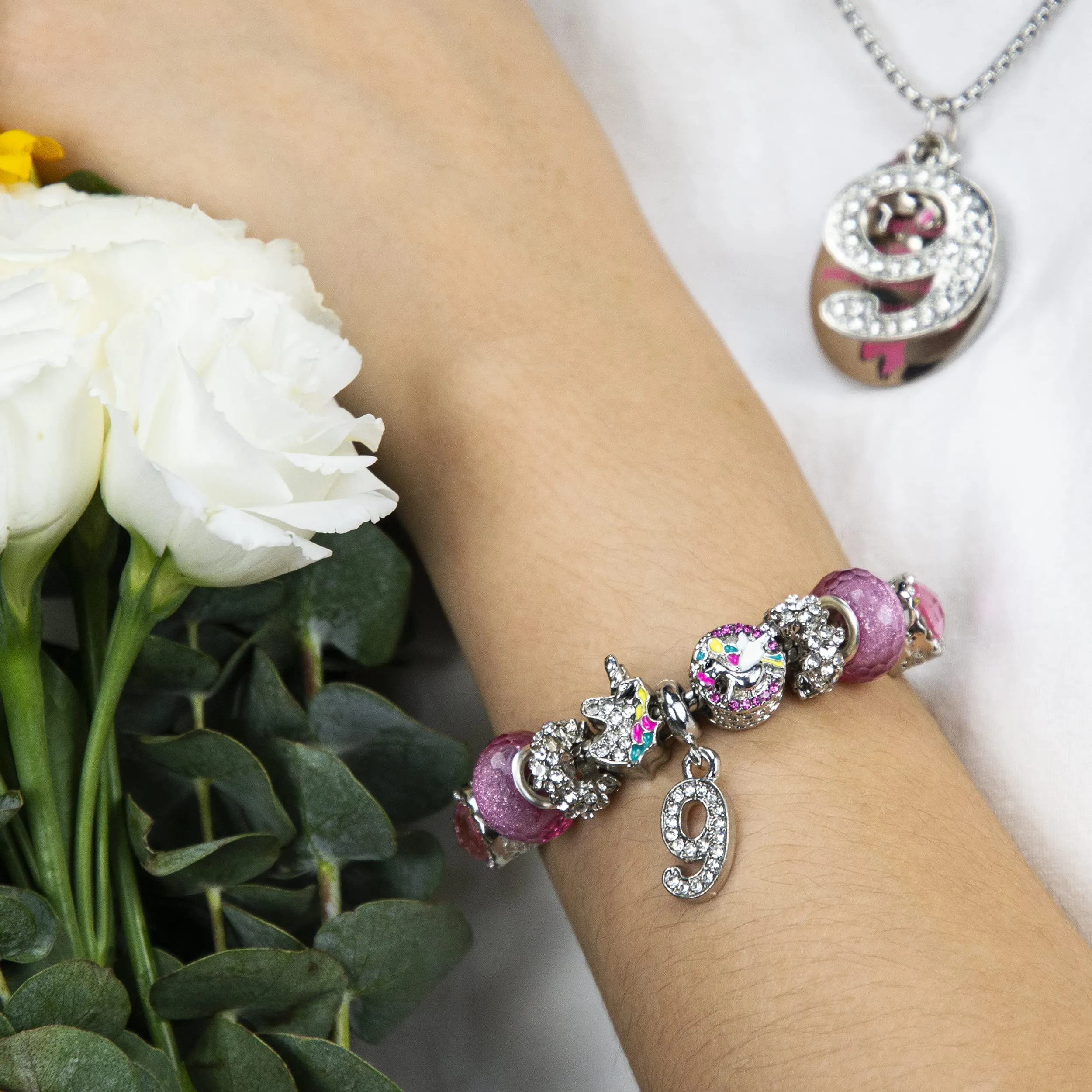 9th Birthday, 9th Birthday Gifts, 9th Birthday Bracelet for Girls, 9th Birthday Necklace