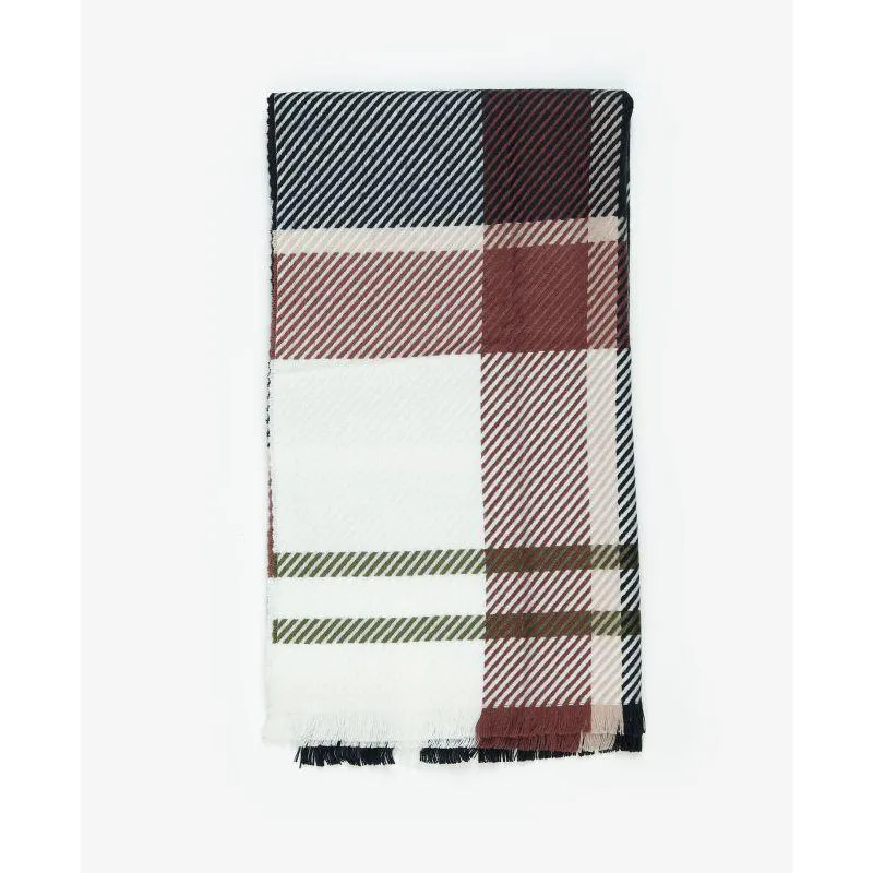 Barbour Blair Ladies Tartan Scarf - Midnight Berry