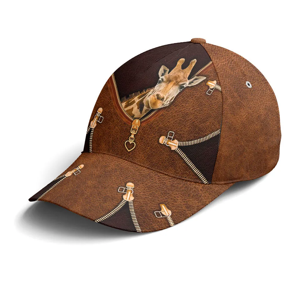 Baseball Cap For Giraffe Lovers Classic Leather Coolspod