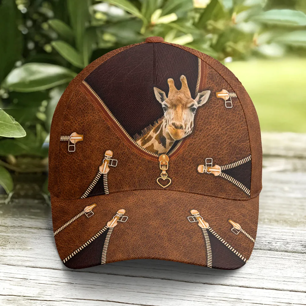 Baseball Cap For Giraffe Lovers Classic Leather Coolspod