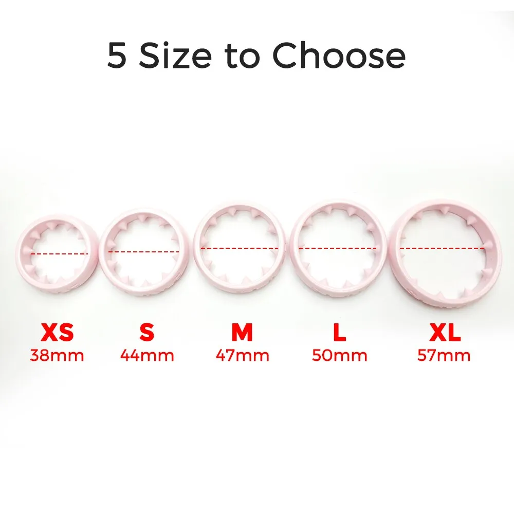 Pink Spiked BDSM Cock Ring - Adjustable Penis Ring for Enhanced Pleasure