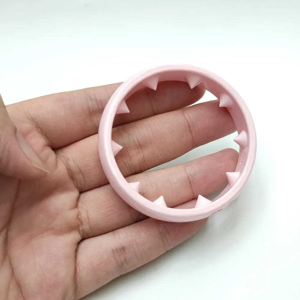 Pink Spiked BDSM Cock Ring - Adjustable Penis Ring for Enhanced Pleasure