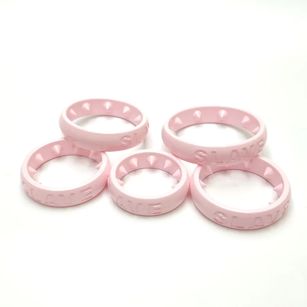 Pink Spiked BDSM Cock Ring - Adjustable Penis Ring for Enhanced Pleasure