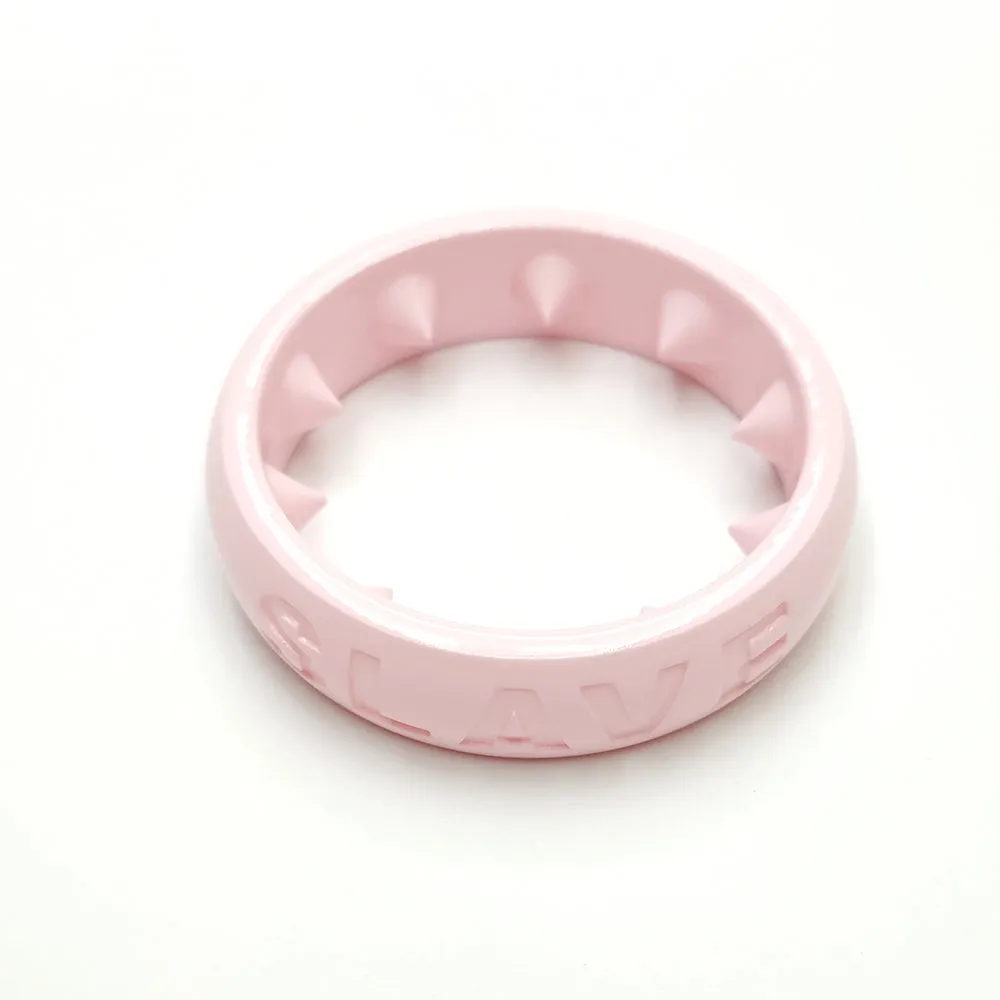 Pink Spiked BDSM Cock Ring - Adjustable Penis Ring for Enhanced Pleasure