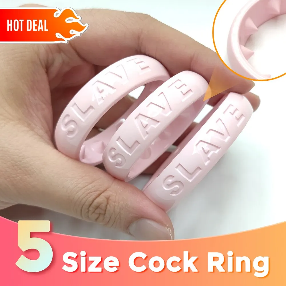 Pink Spiked BDSM Cock Ring - Adjustable Penis Ring for Enhanced Pleasure