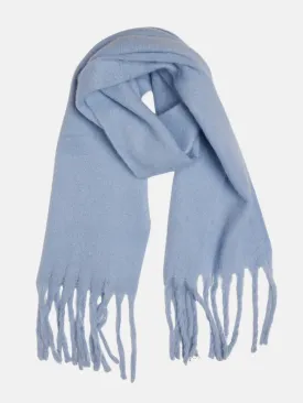 Chic Solid Scarf Ice Blue