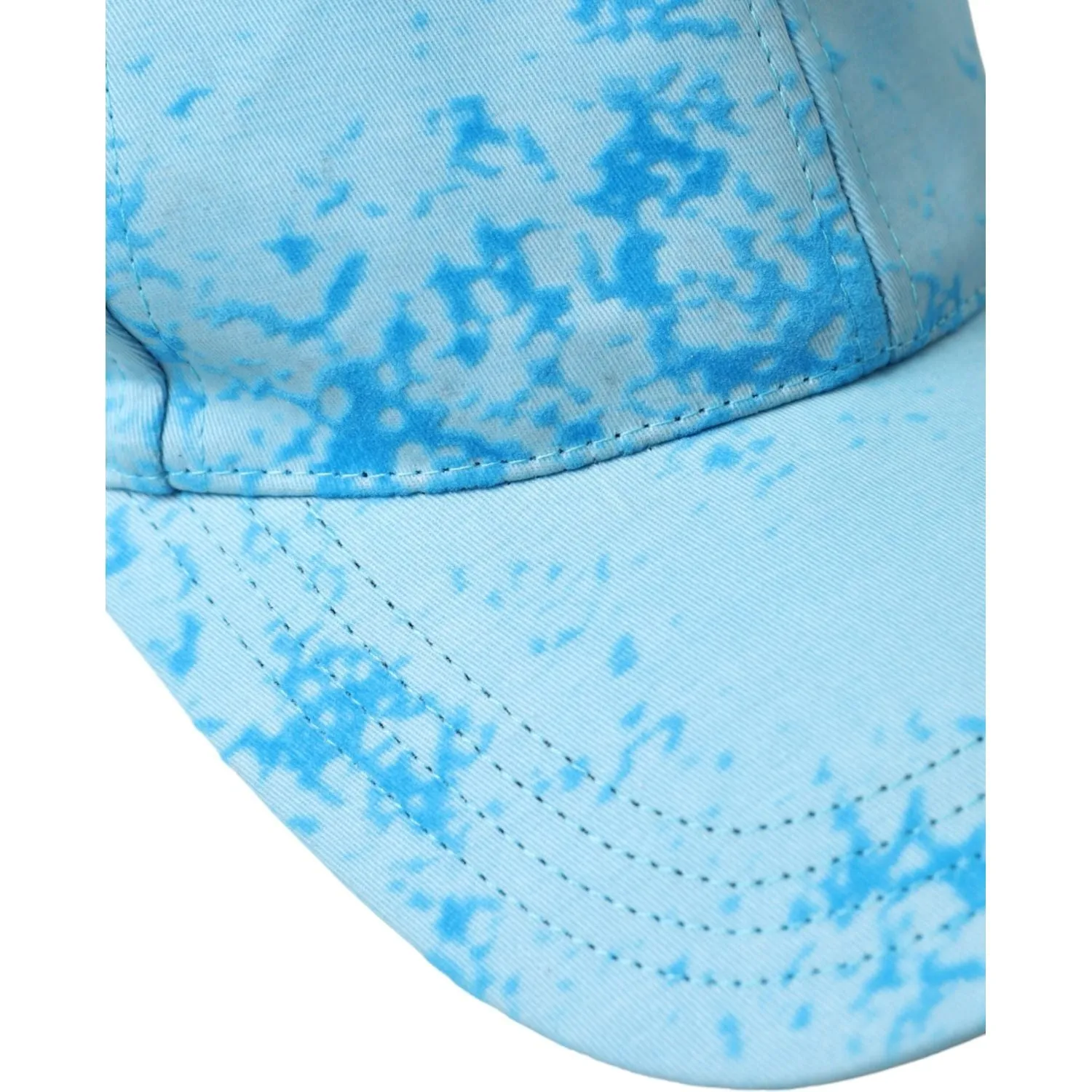 Dolce & Gabbana Light Blue Color Splash Baseball Hat Men