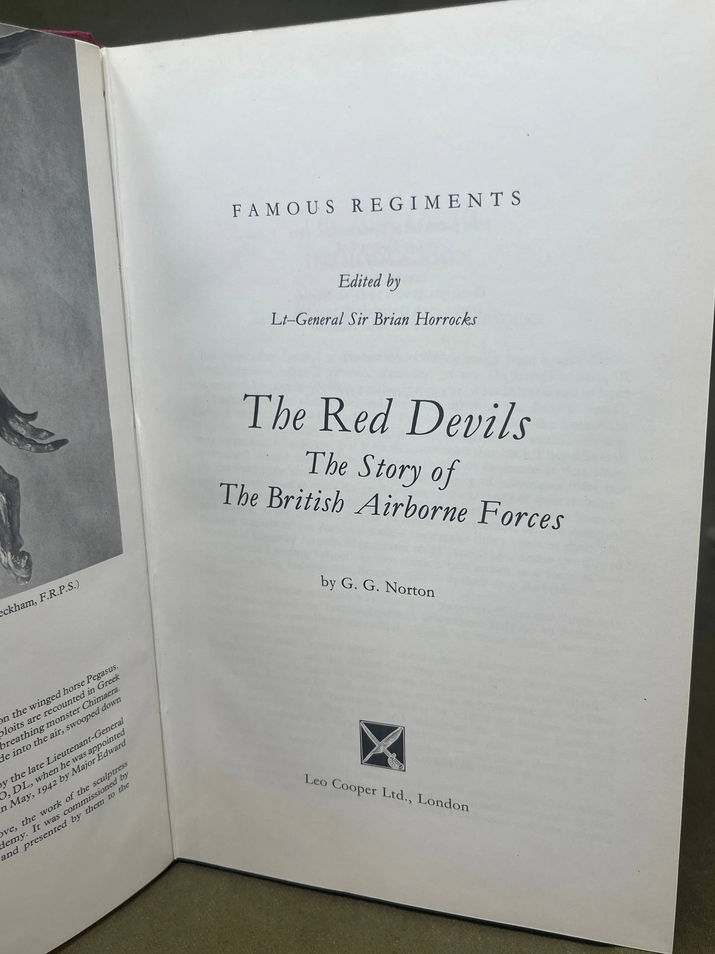 Famous Regiments The Red Devils by Lt-General Sir Brian Horrocks
