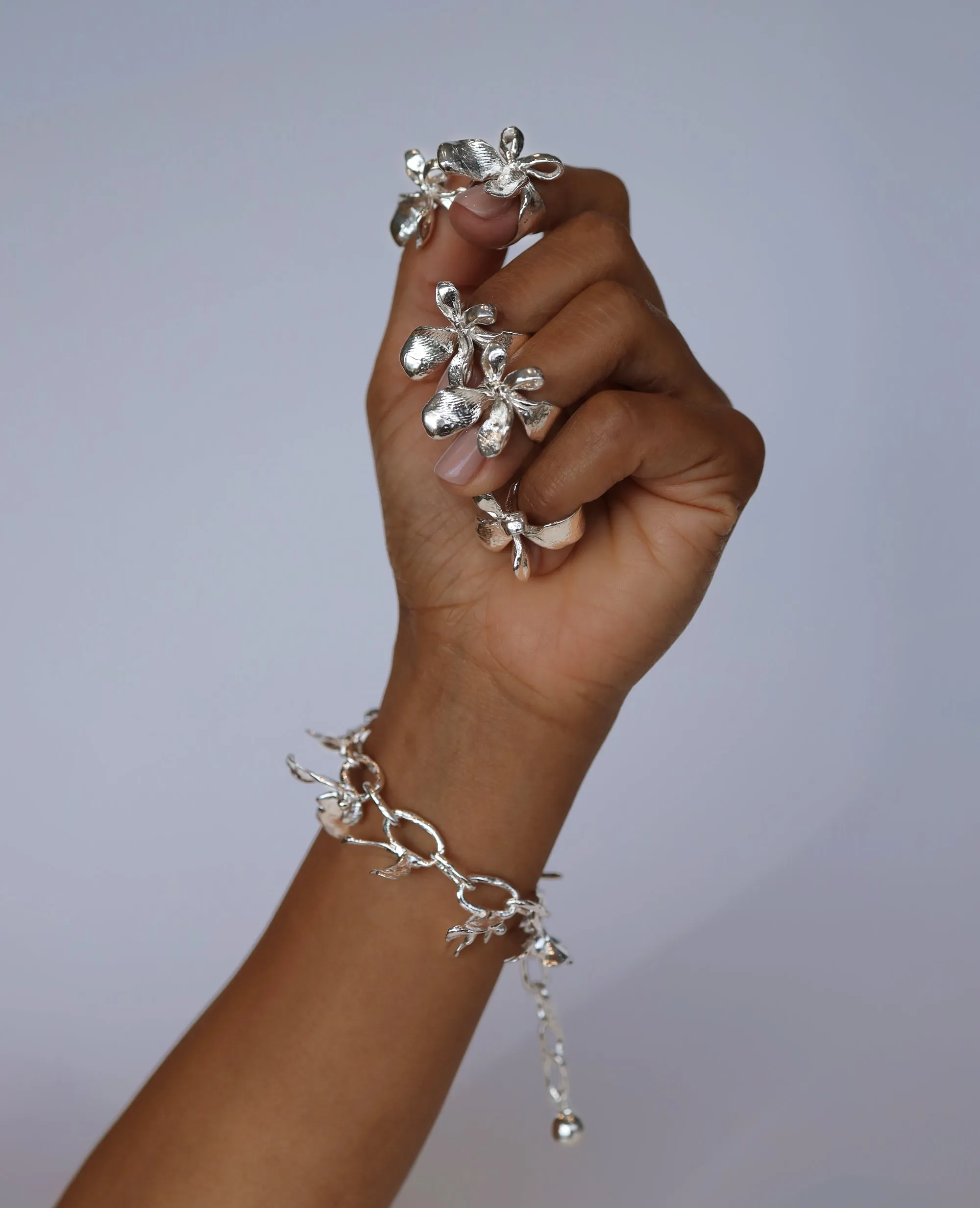 FLORALIS ARMLET // silver bracelet
