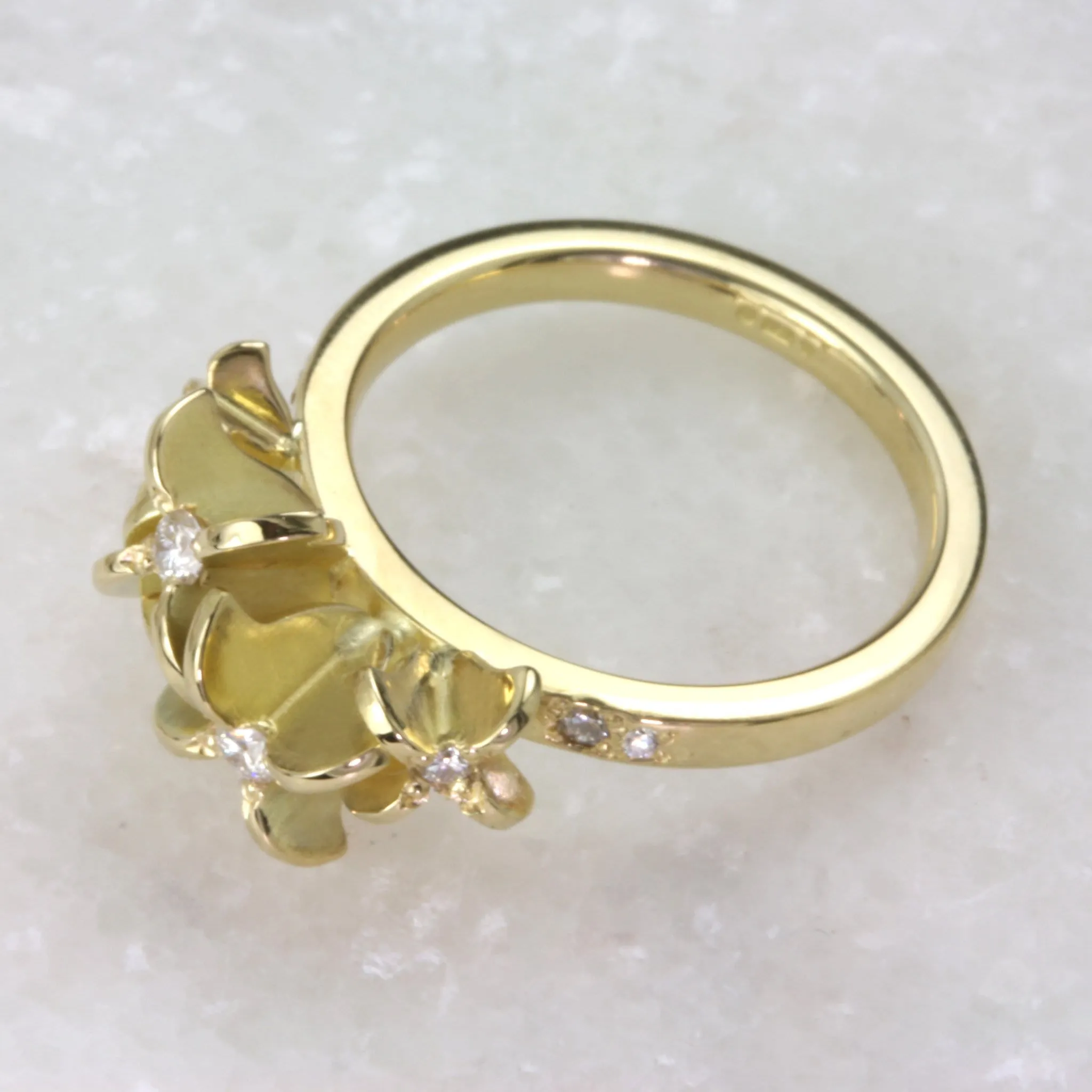 Flower Engagement Ring