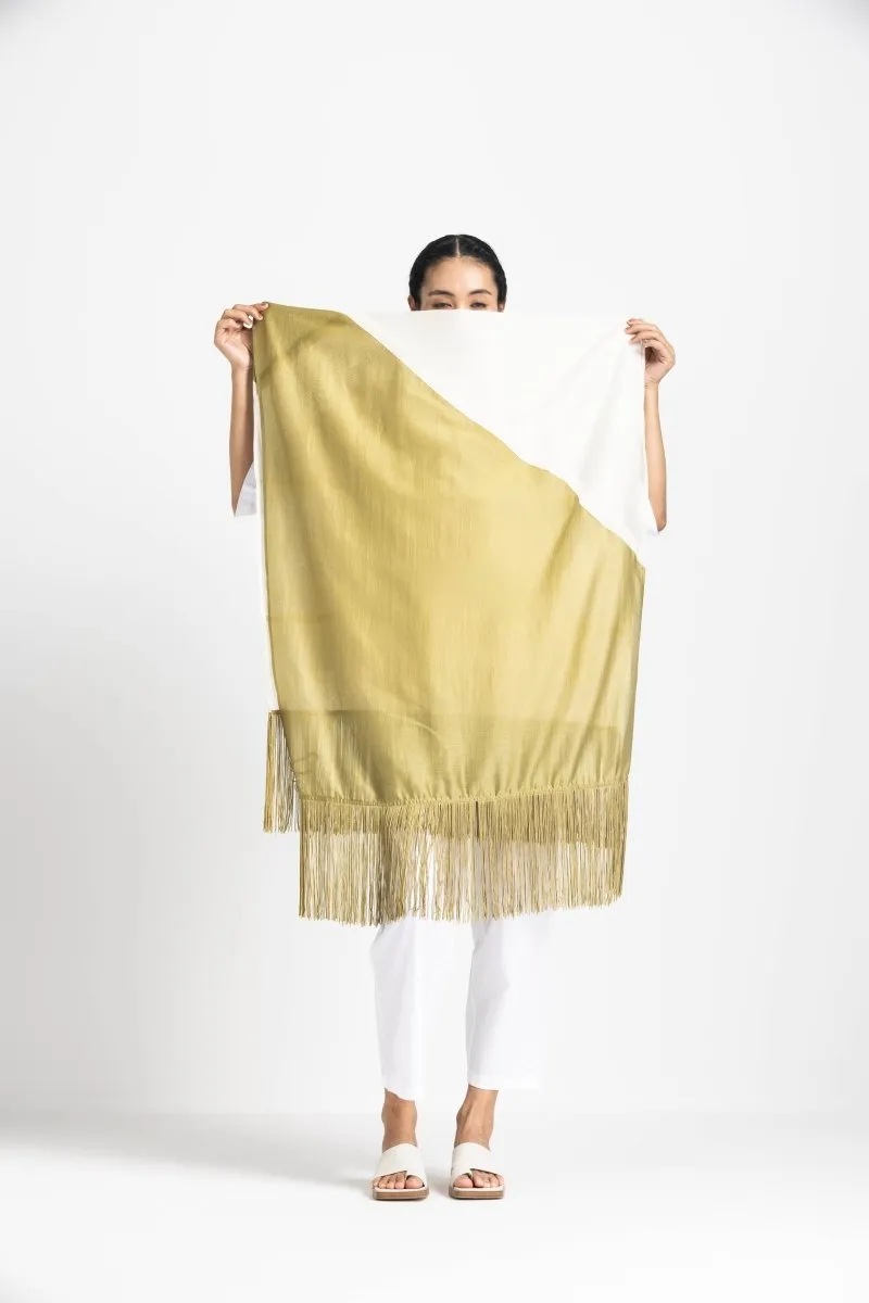 Fringe Scarf - Moss Green