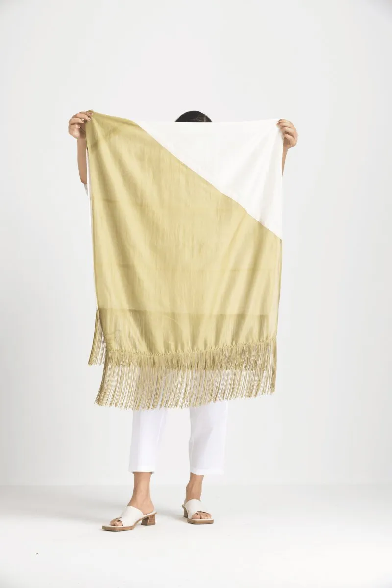 Fringe Scarf - Moss Green
