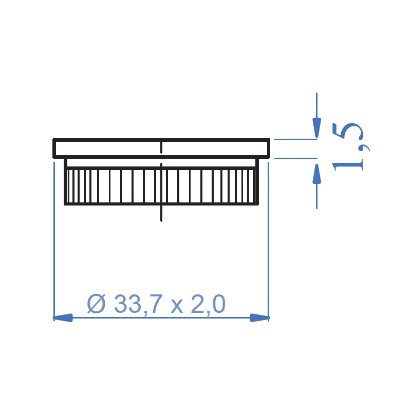 Inox® Flat End Cap