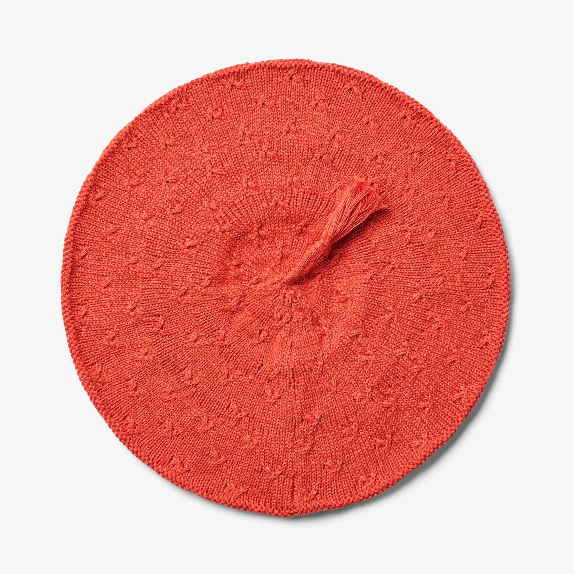 Knitted Beret Sonya - candy red
