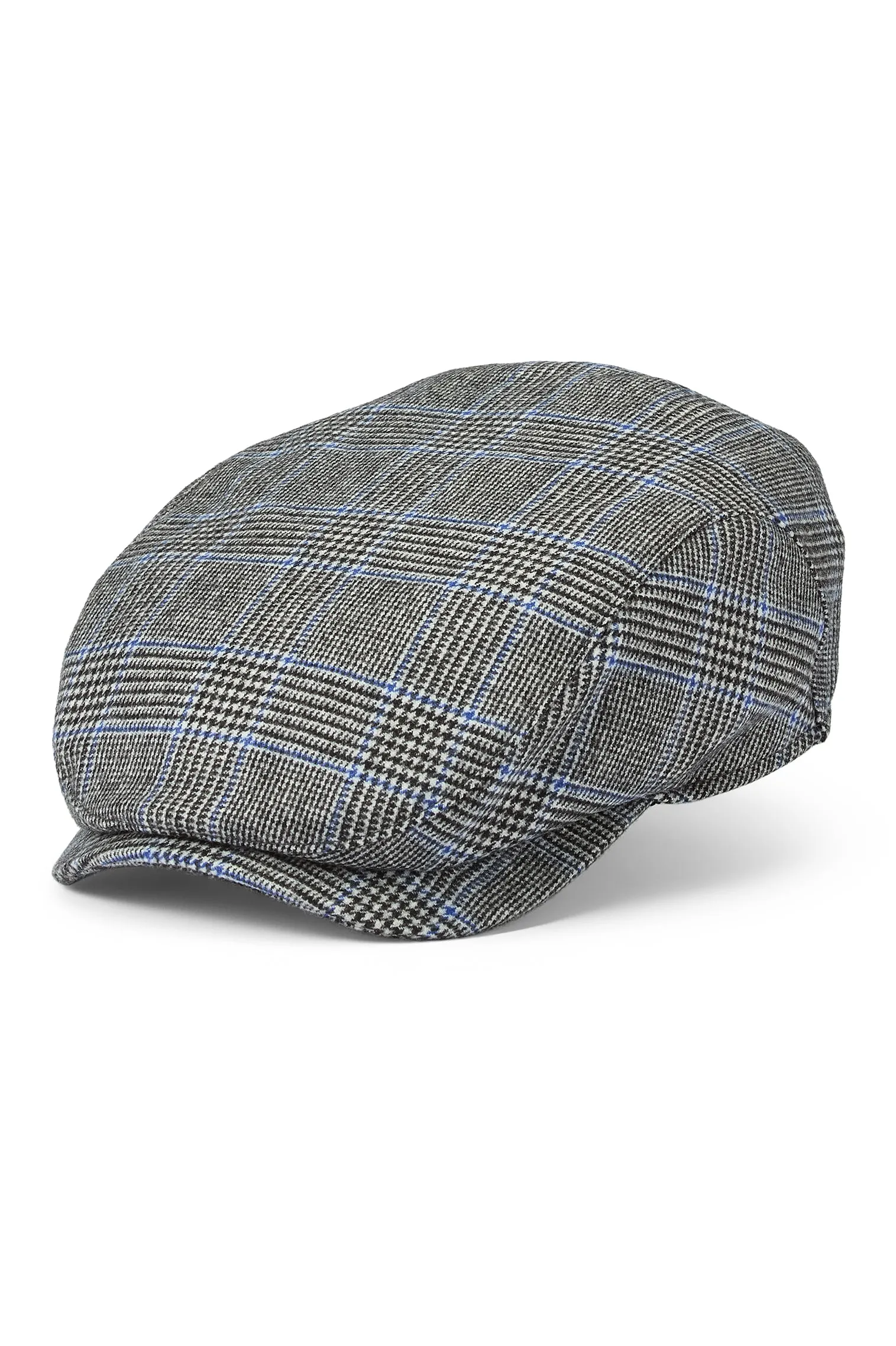 Lynton Glen Check Grey Flat Cap