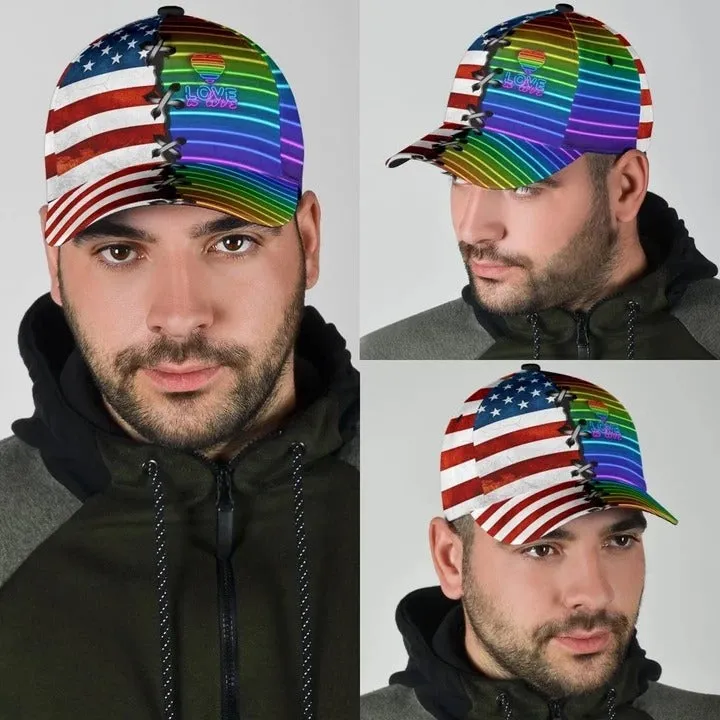 Pride Rainbow Color Baseball Cap For Lgbt, Pride Cap, Lgbt Accessories, Transgender Cap Hat