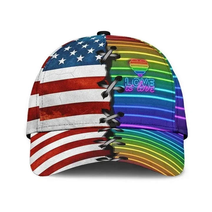 Pride Rainbow Color Baseball Cap For Lgbt, Pride Cap, Lgbt Accessories, Transgender Cap Hat