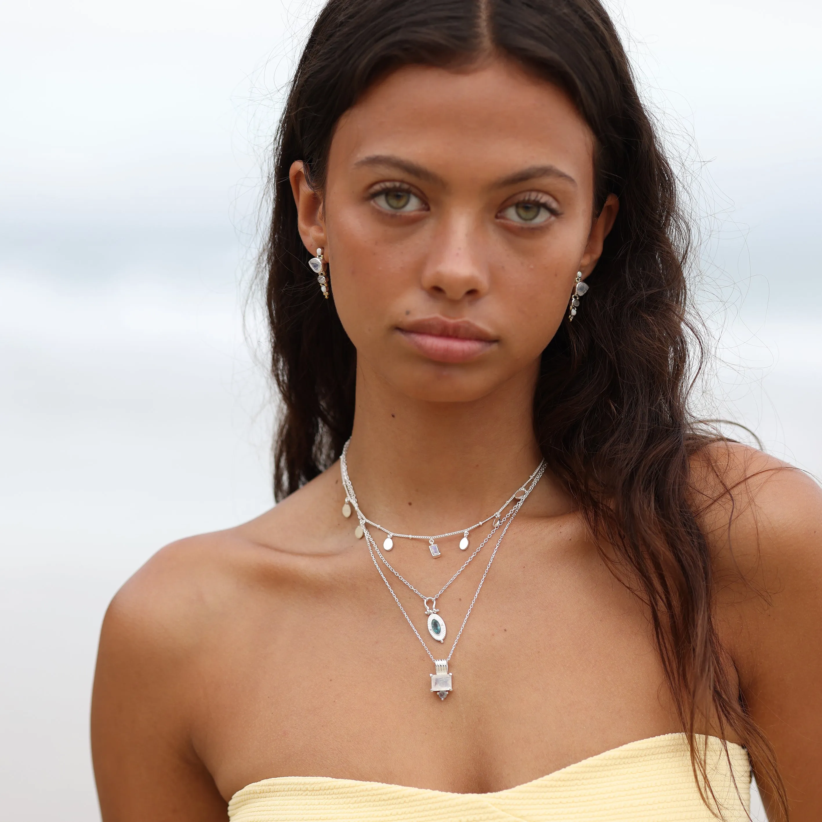 Radiance Apatite Silver Necklace