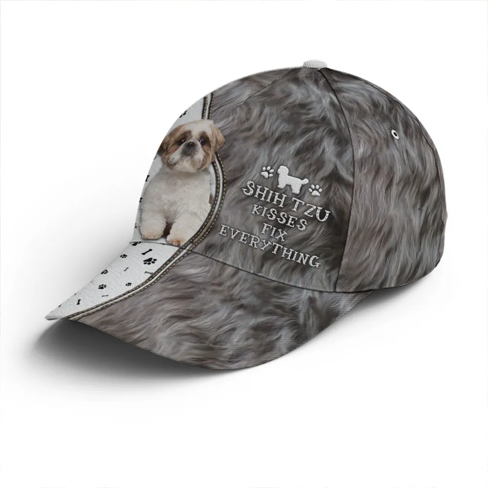 Shih Tzu Kisses Fix Everything Baseball Cap Coolspod