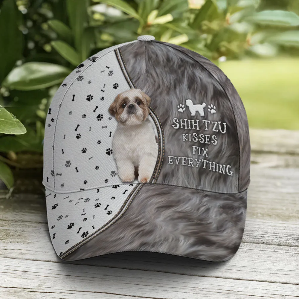 Shih Tzu Kisses Fix Everything Baseball Cap Coolspod