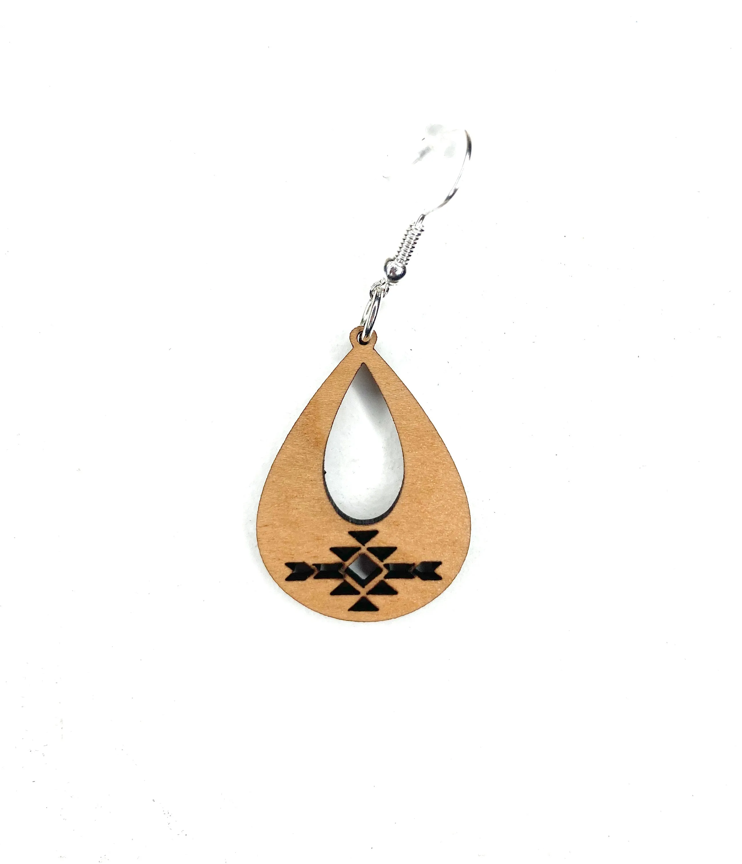 Southwest Dangle Earring, Boho Drop Earring, Southwest Teardrop Earring, Aztec Earring, Teardrop Cutout Earring