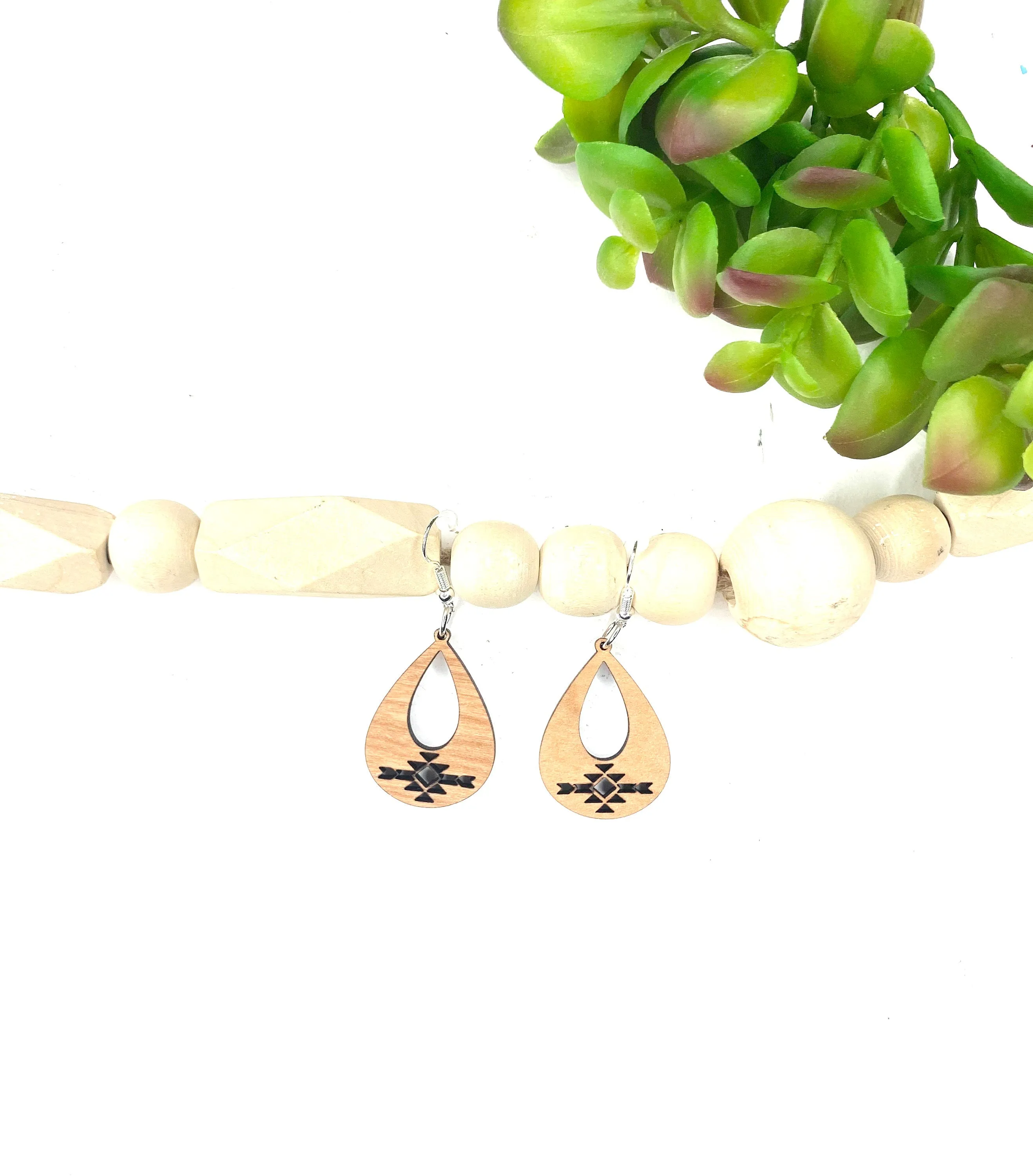 Southwest Dangle Earring, Boho Drop Earring, Southwest Teardrop Earring, Aztec Earring, Teardrop Cutout Earring