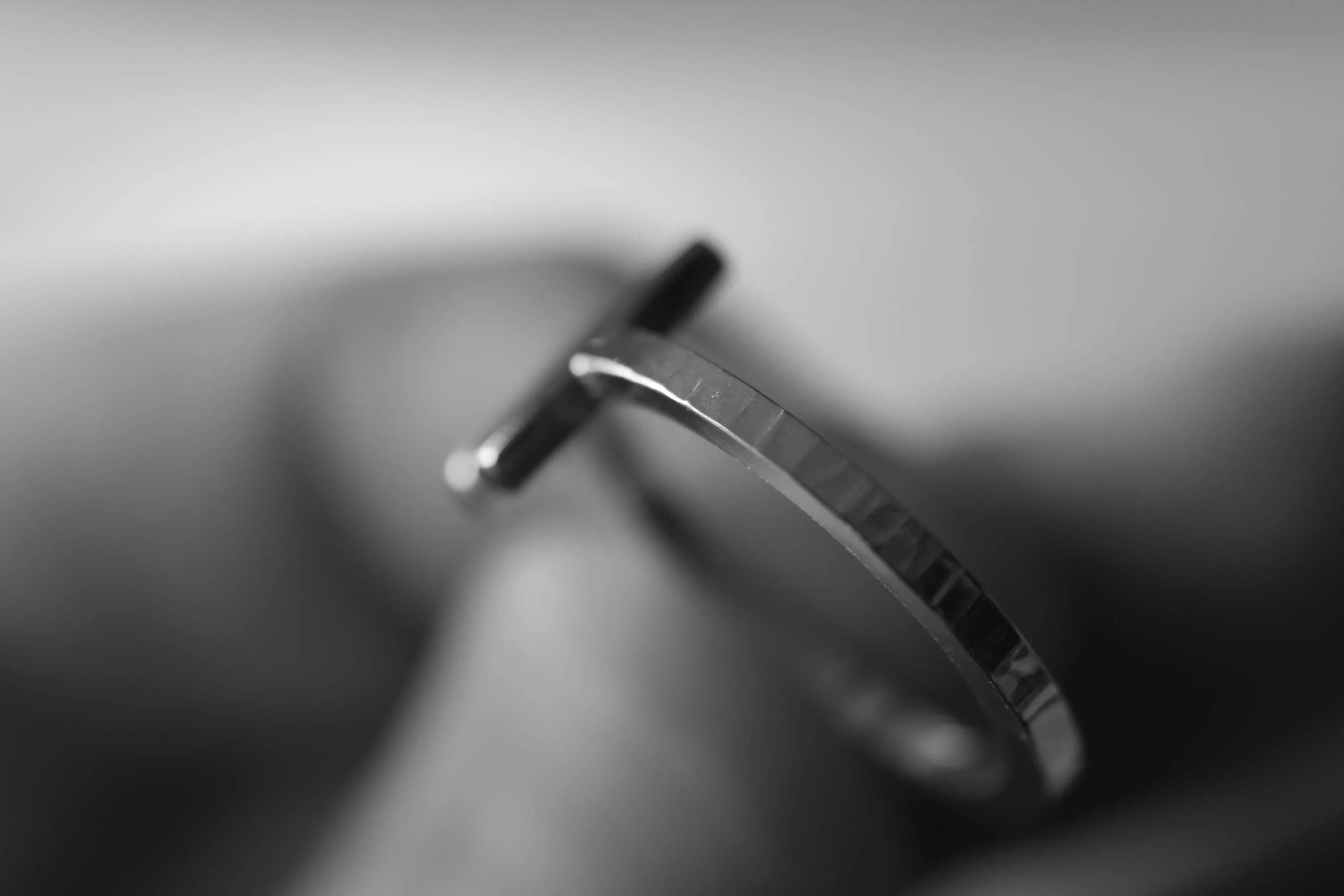 Two Bars Textured Open Ring, Parallel Bar Ring,Notched Ring,Gold or Silver Bar Ring, Sterling Silver Ring, Open Ring, Modern Minimalist Ring