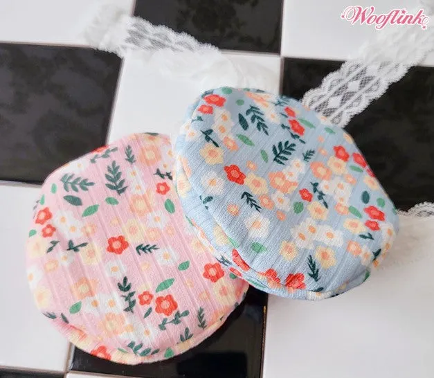 Wooflink Blooming Flowers Beret - Blue